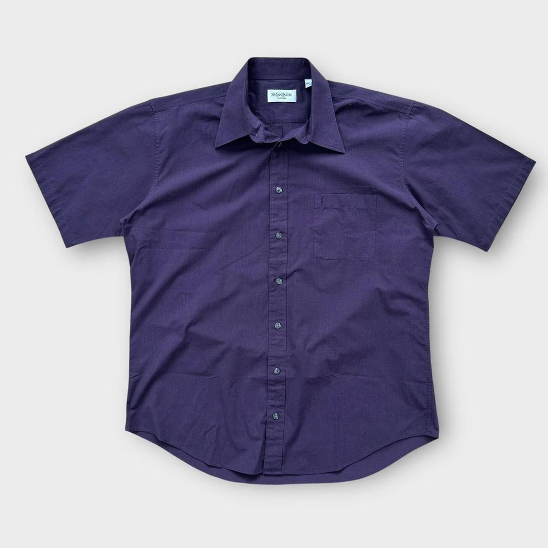 Camisa vintage de manga corta YSL - grande