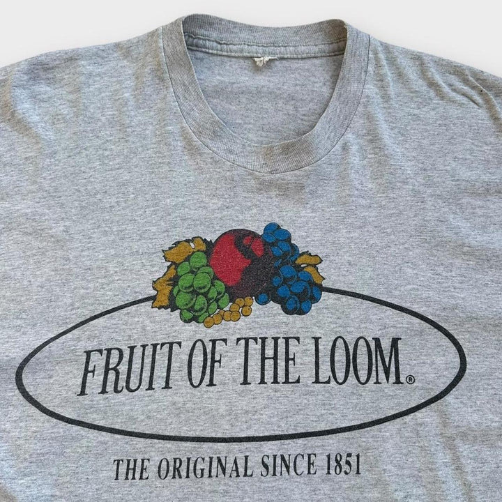 Vintage fruta del telar camiseta gráfica - grande