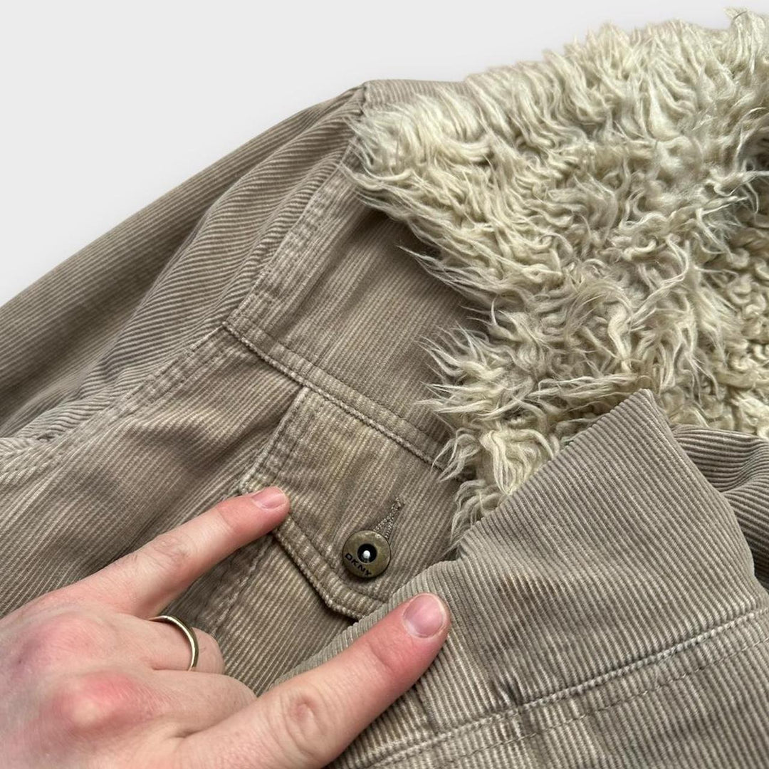 DKNY jeans Chaqueta afgana - mediana para mujer