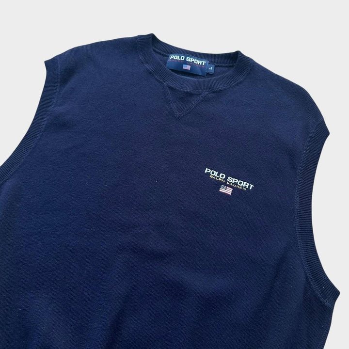 Chaleco de punto deportivo tipo polo - grande