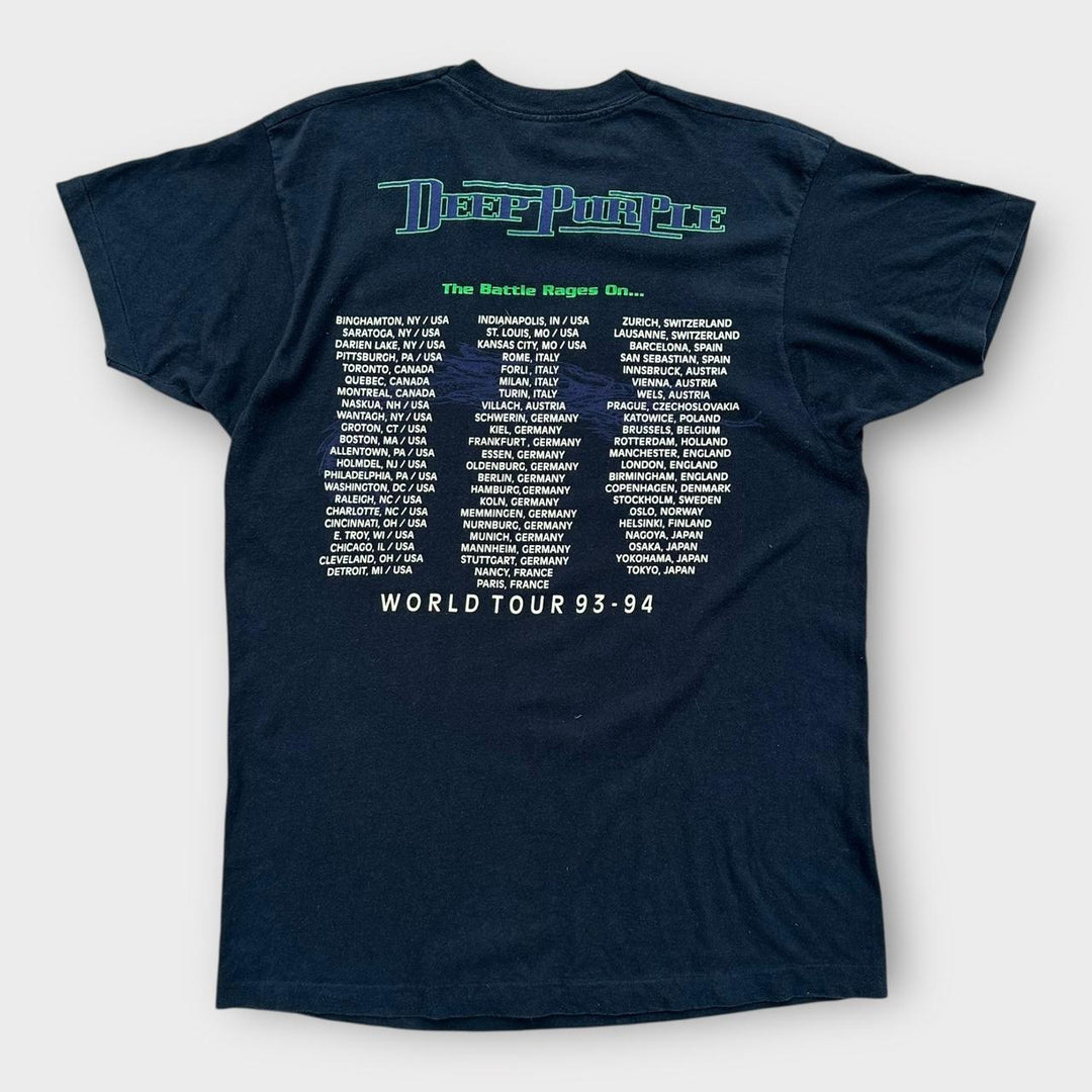 Camiseta vintage de la banda Deep Purple de 1993 - grande