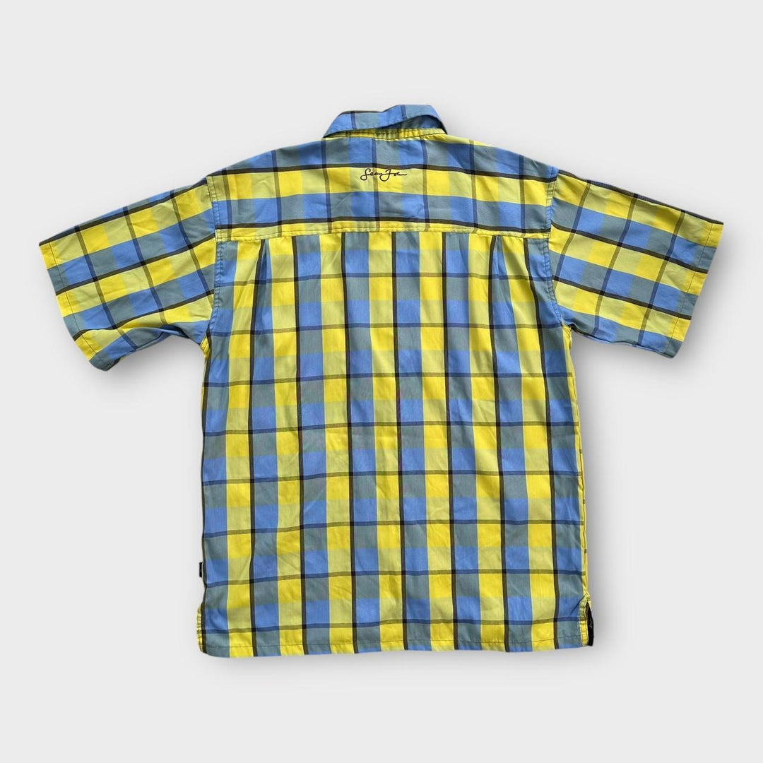 Camisa vintage de manga corta Sean John - grande (se adapta como un XL holgado)
