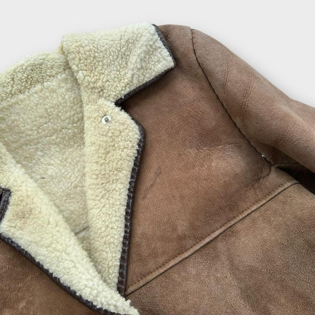 Chaqueta vintage de piel de oveja - mediana