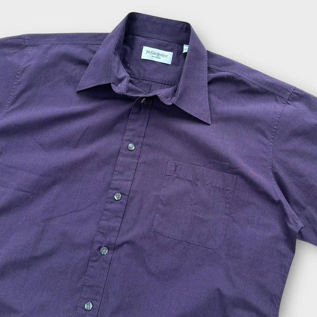 Camisa vintage de manga corta YSL - grande