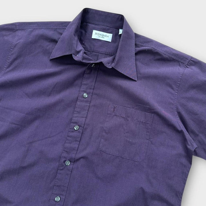 Camisa vintage de manga corta YSL - grande