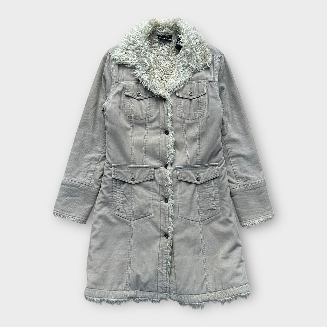 DKNY jeans Chaqueta afgana - mediana para mujer