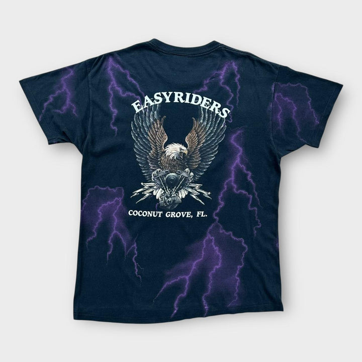 Camiseta con gráfico Harley de punto único - grande