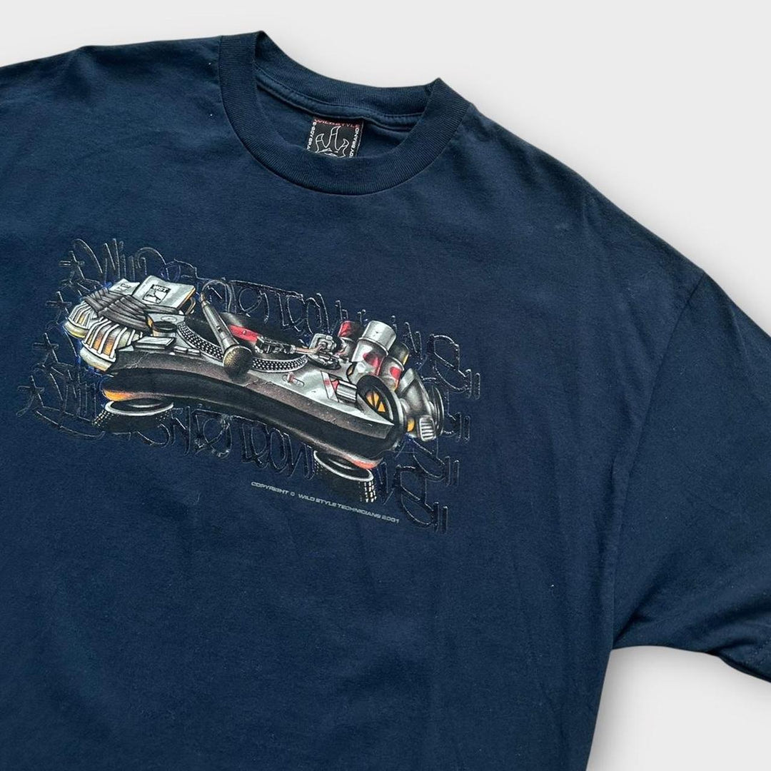 Camiseta con gráfico de hip hop Y2K - XL