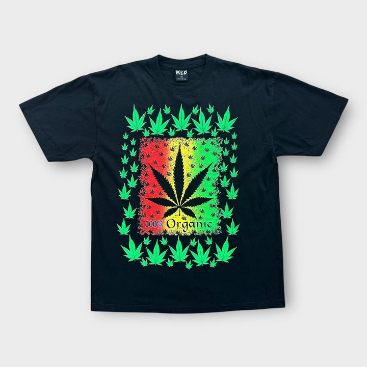 Camiseta con gráfico de marihuana - XL
