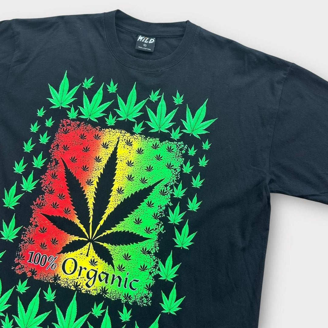 Camiseta con gráfico de marihuana - XL