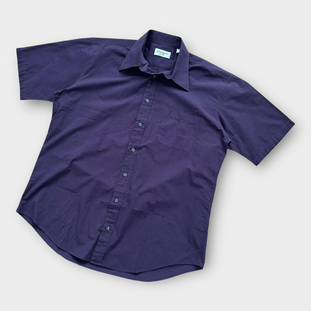 Camisa vintage de manga corta YSL - grande