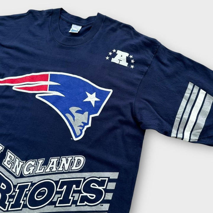 Camiseta de punto único Vintage Patriots - XL