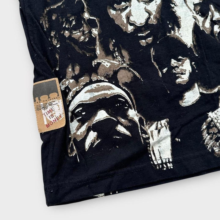 Camiseta de rap con estampado integral Time is Money Hip-Hop - XL