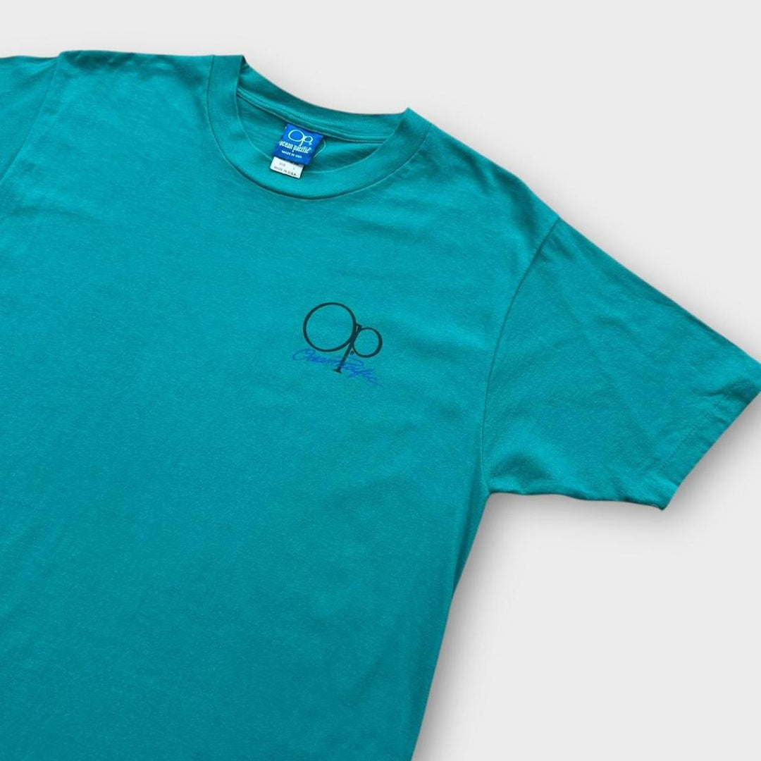 Camiseta gráfica vintage del océano Pacífico - grande