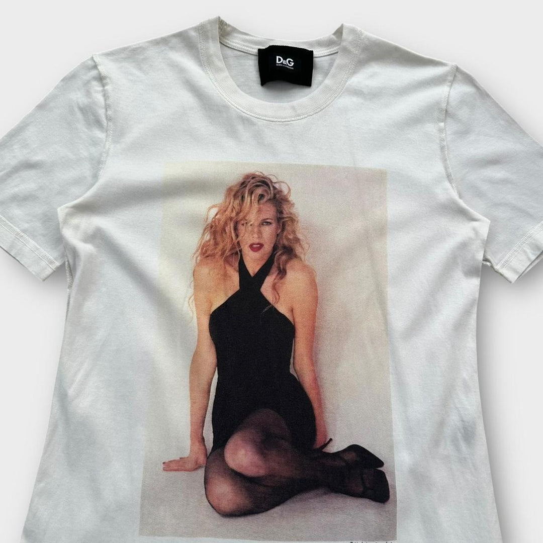 Camiseta gráfica vintage D&G Kim Basinger - grande para mujer