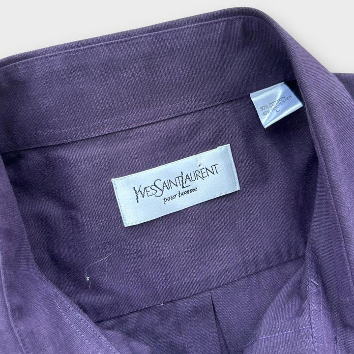Camisa vintage de manga corta YSL - grande