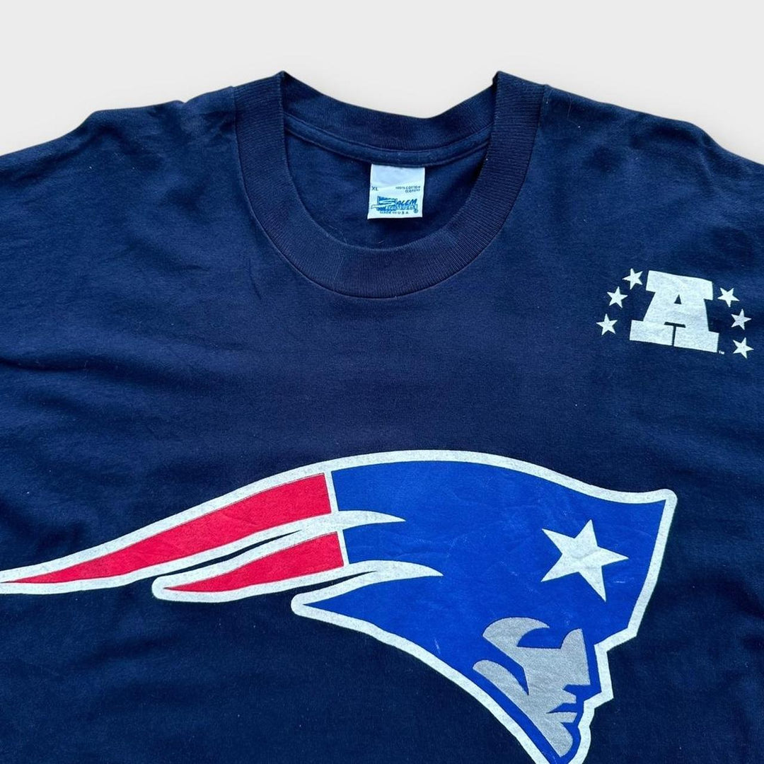 Camiseta de punto único Vintage Patriots - XL