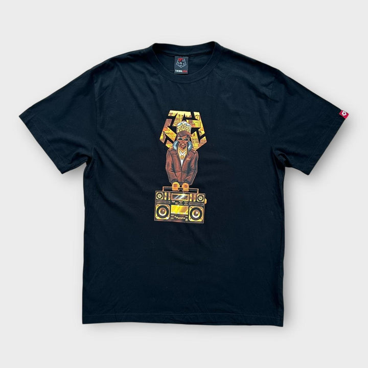Camiseta con gráfico tribal de hip-hop Y2K - XL