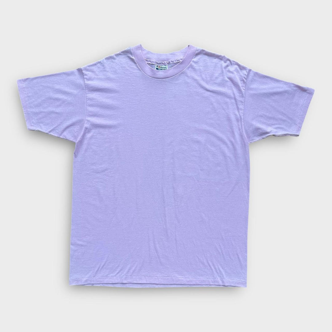 Camiseta vintage en blanco de un solo punto - XL