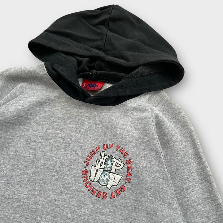 Vintage Kappa sudadera con capucha hip hop - grande