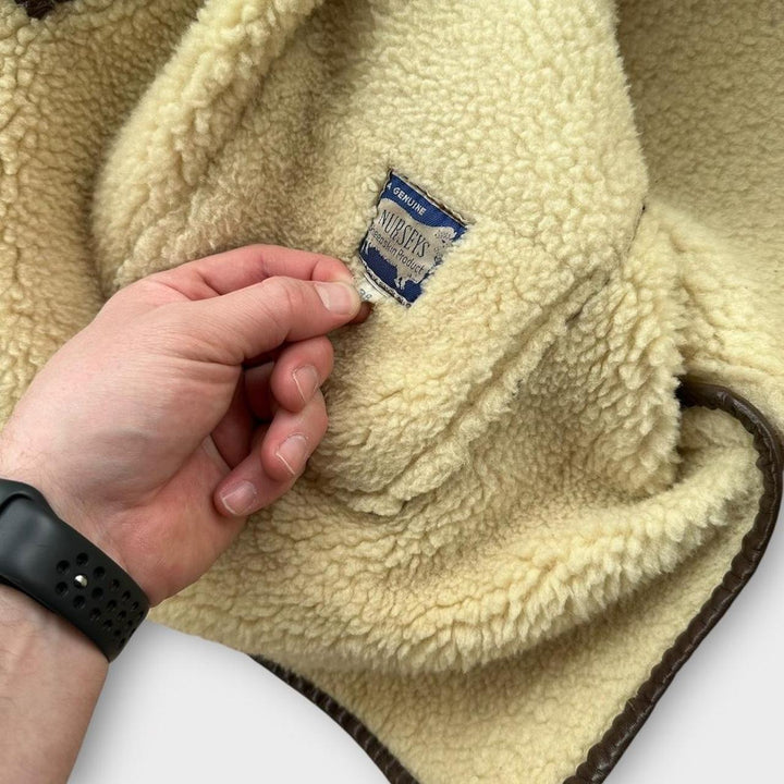 Chaqueta vintage de piel de oveja - mediana