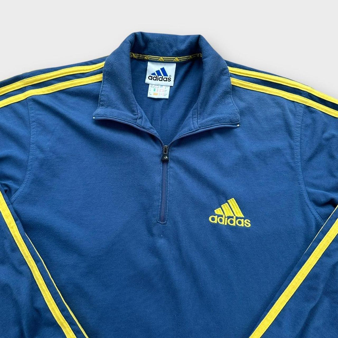 Sudadera Adidas con cremallera de un cuarto - pequeña