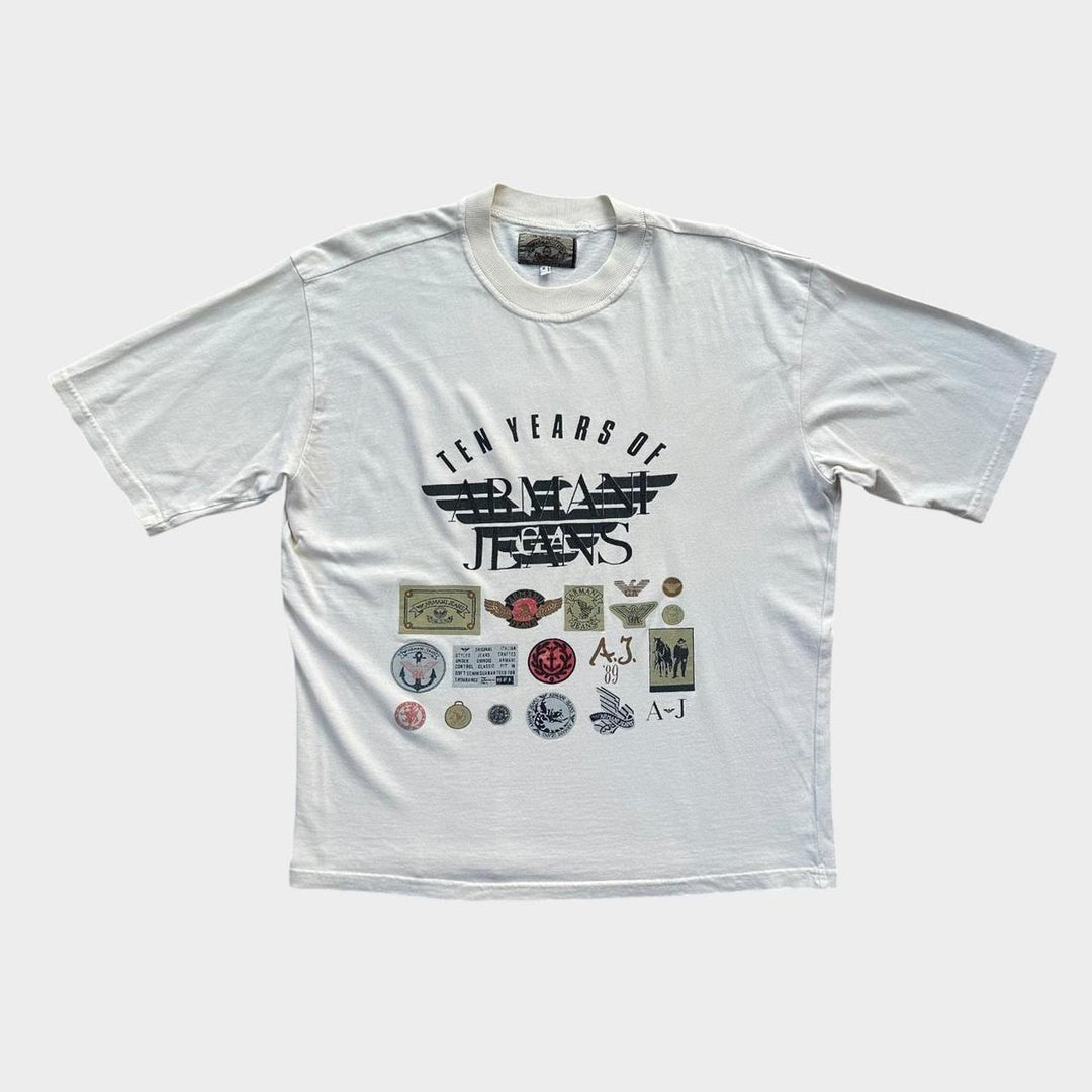 Camiseta gráfica vintage Armani jeans - mediana