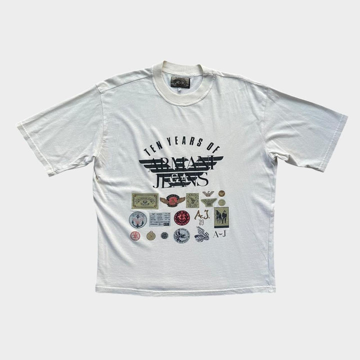 Camiseta gráfica vintage Armani jeans - mediana