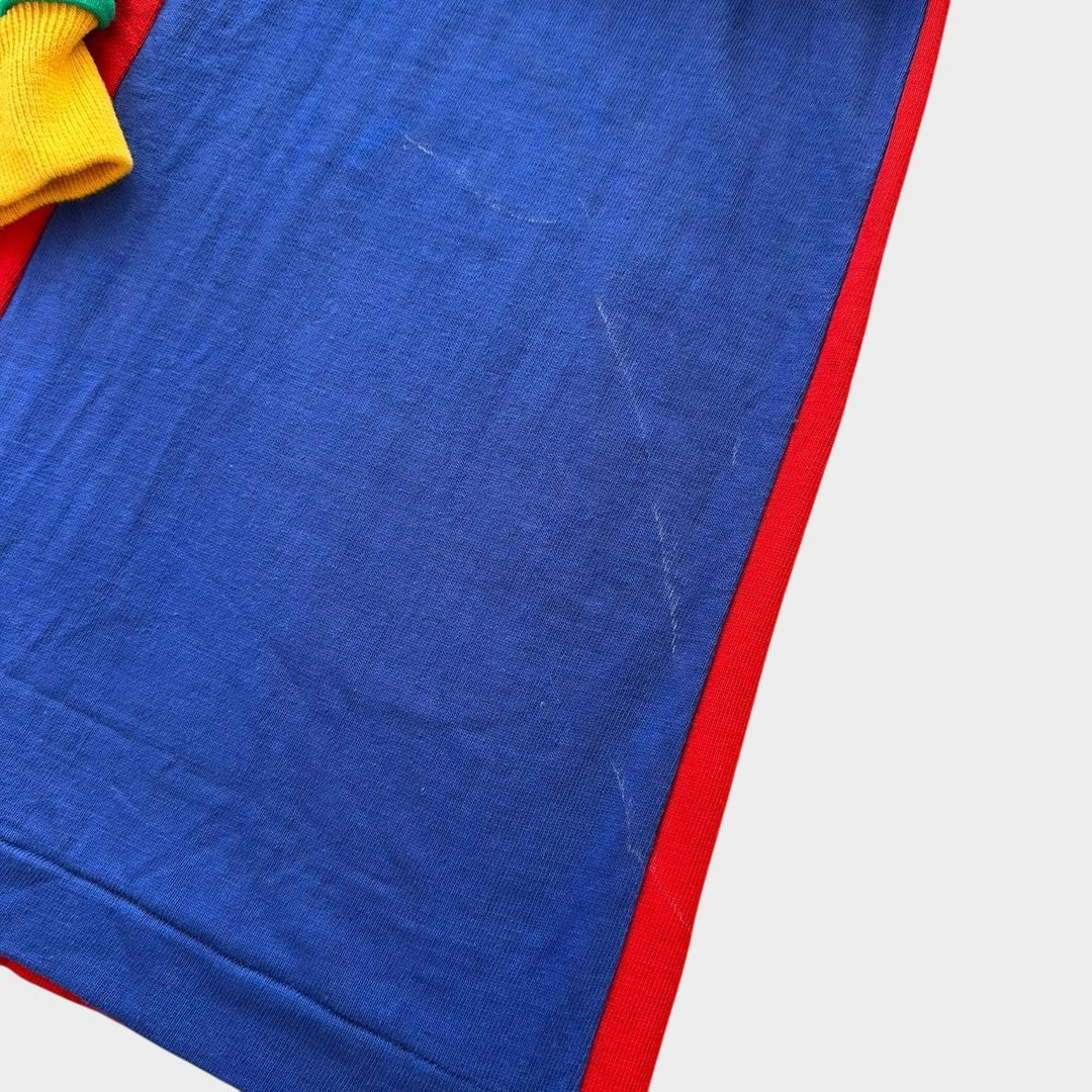 Camiseta de rugby vintage con bloques de color - mediana