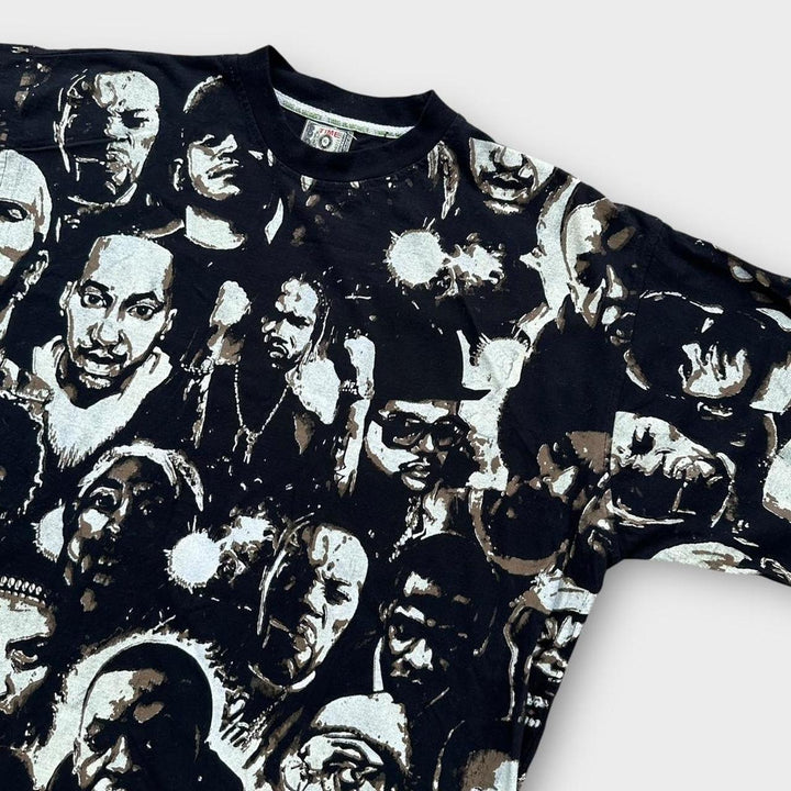 Camiseta de rap con estampado integral Time is Money Hip-Hop - XL