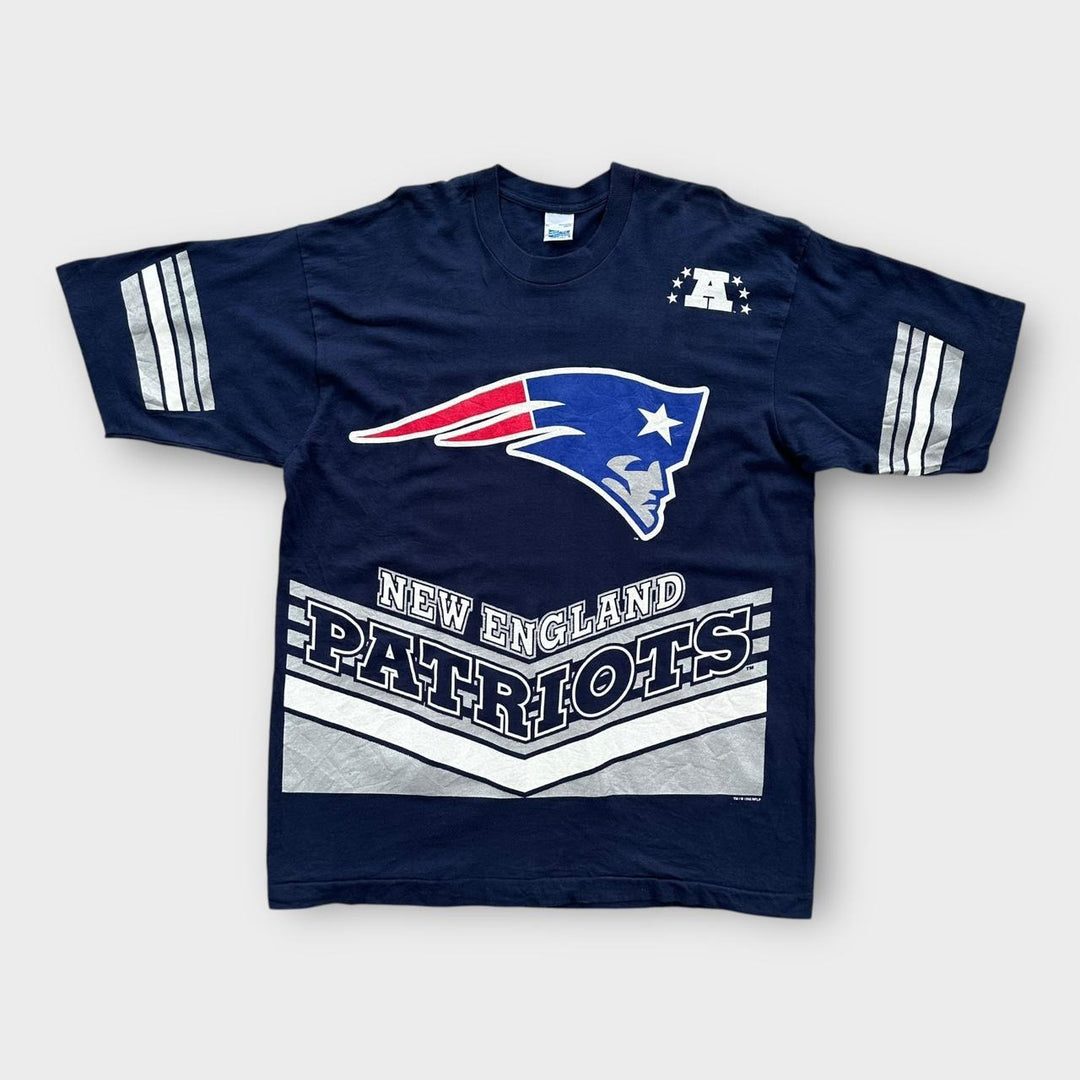 Camiseta de punto único Vintage Patriots - XL
