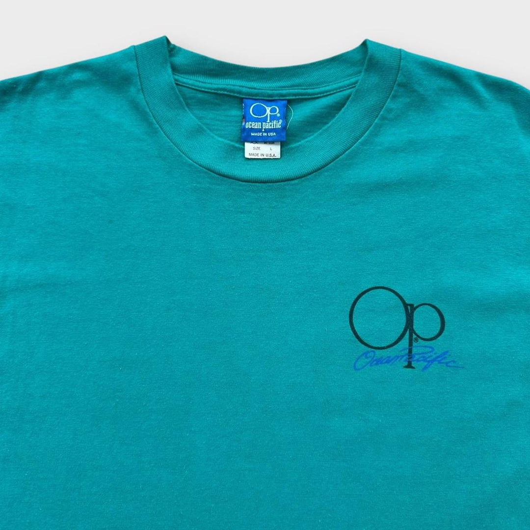 Camiseta gráfica vintage del océano Pacífico - grande