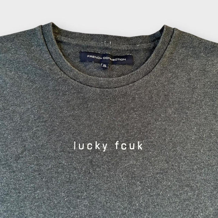 Camiseta con eslogan de conexión francesa - XL (se adapta a tamaño mediano)