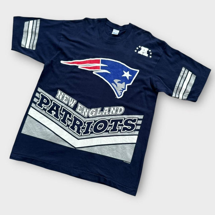 Camiseta de punto único Vintage Patriots - XL