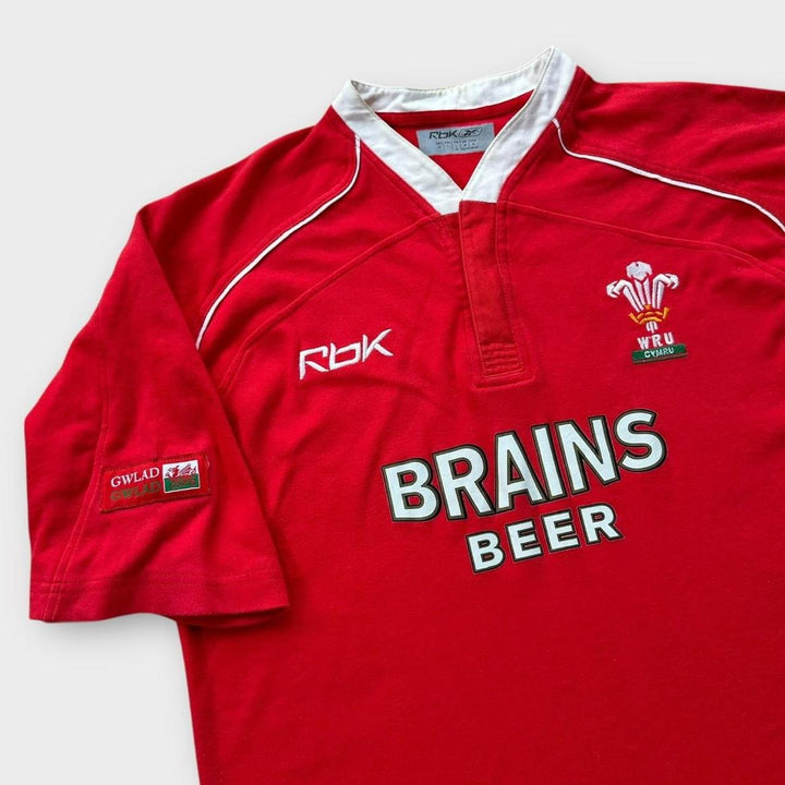 Top de rugby vintage de Gales - mediano