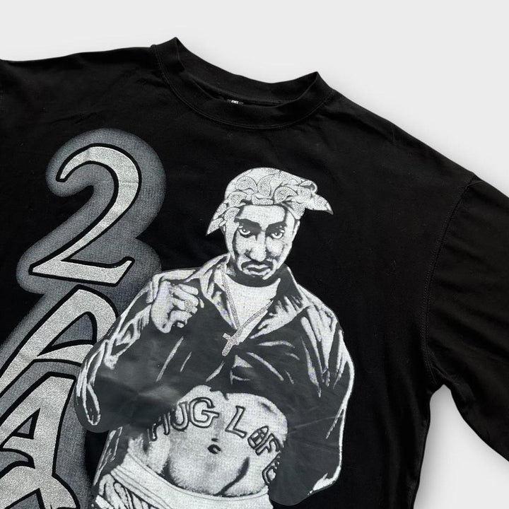 Camiseta gráfica vintage Tupac - XL