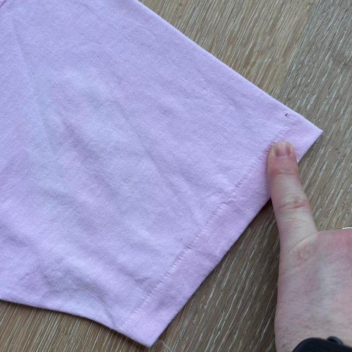 Camiseta vintage en blanco de un solo punto - XL