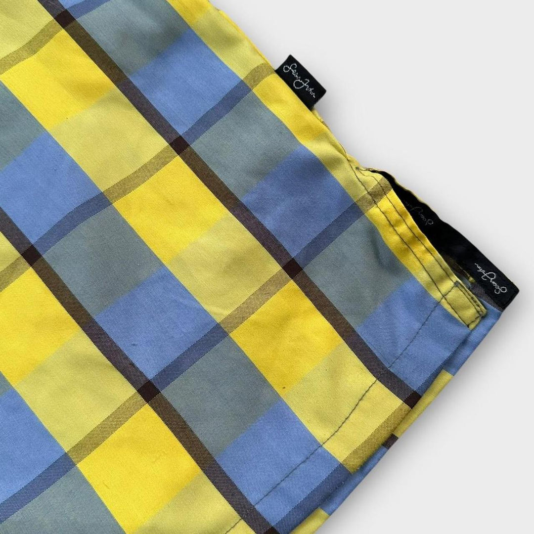 Camisa vintage de manga corta Sean John - grande (se adapta como un XL holgado)