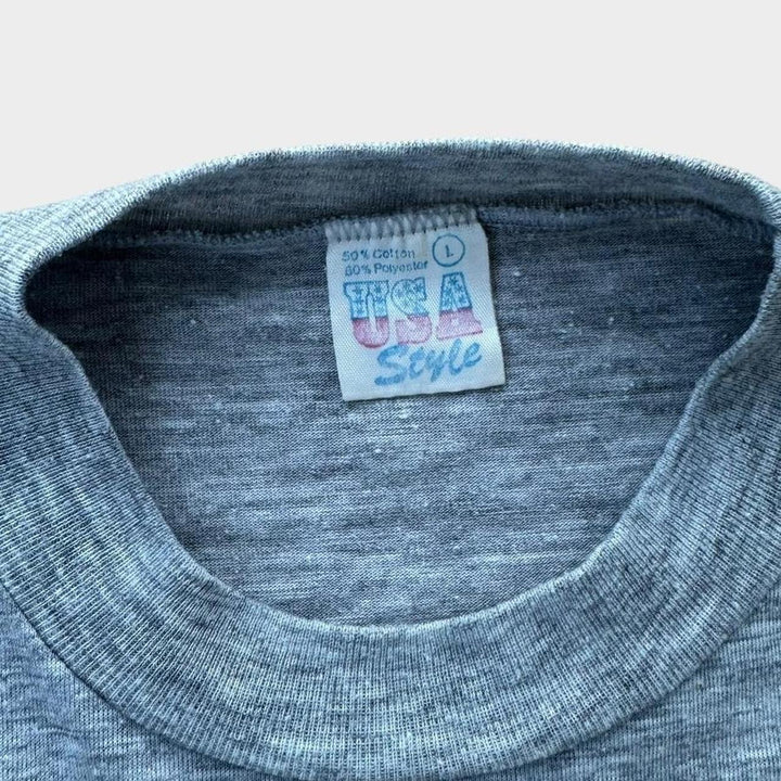 Camiseta gráfica de fútbol vintage de los Rangers de los años 80 - grande (se adapta como un mediano)