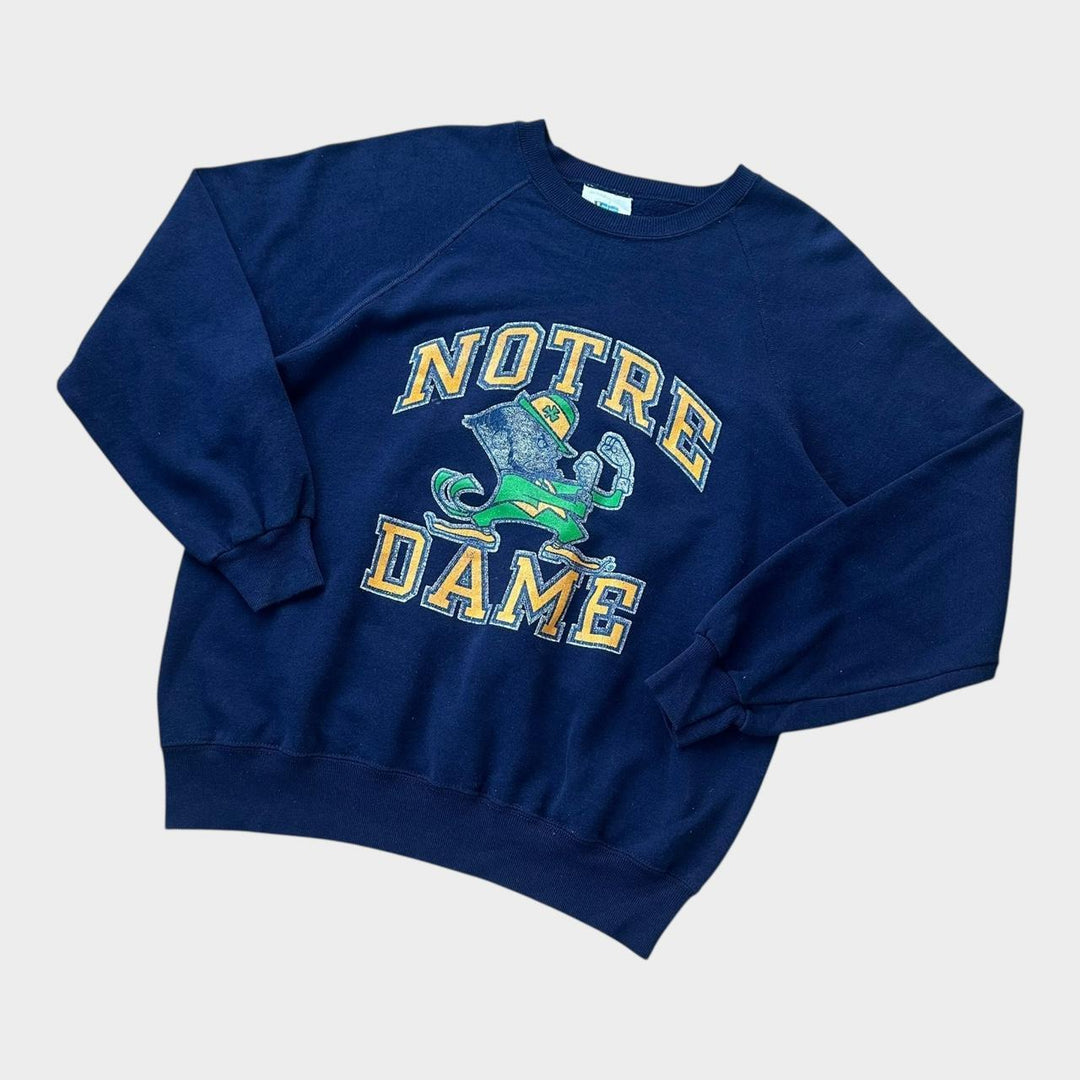 Sudadera campeona vintage de Notre Dame de los años 80 - XL