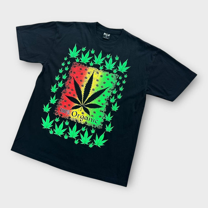 Camiseta con gráfico de marihuana - XL