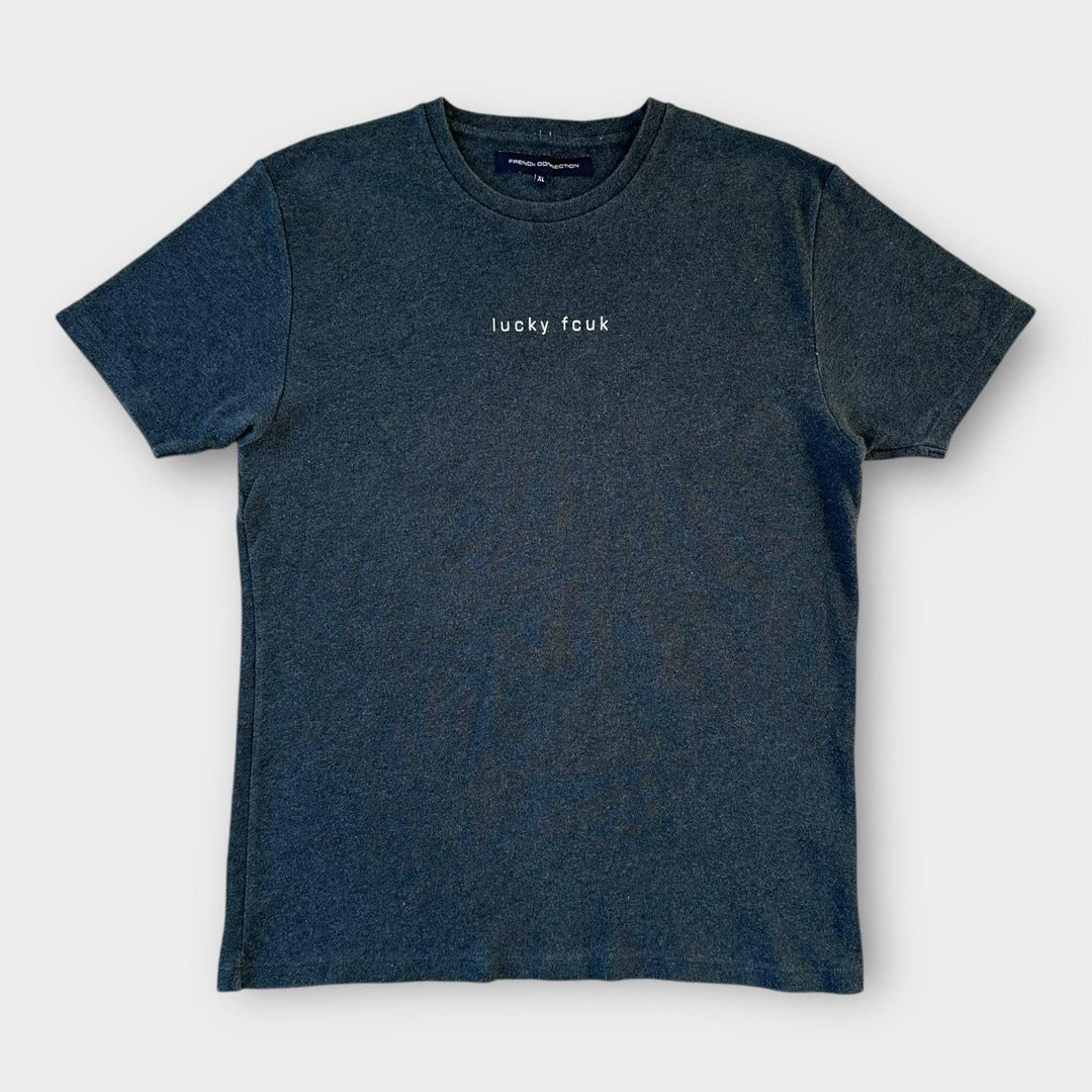 Camiseta con eslogan de conexión francesa - XL (se adapta a tamaño mediano)