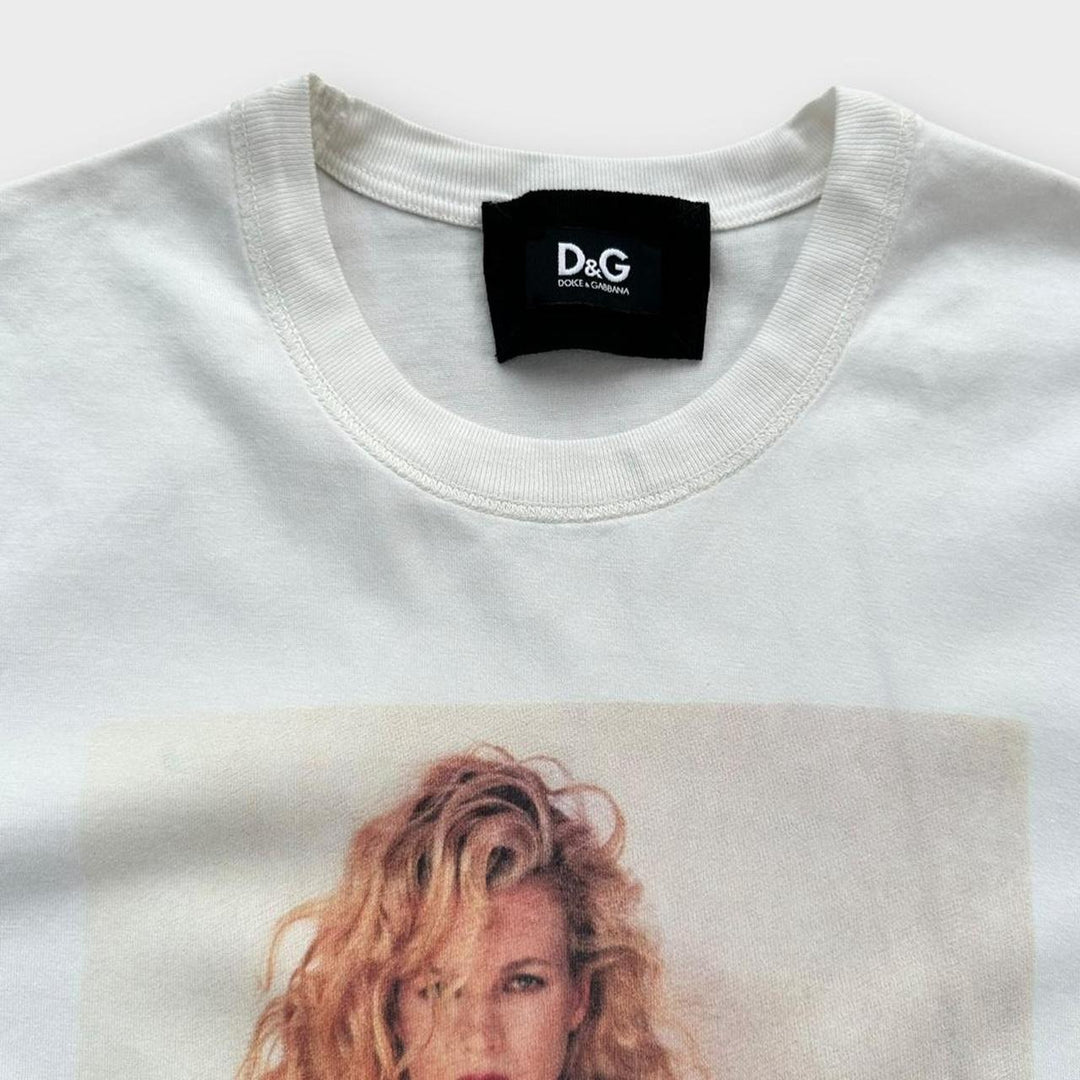 Camiseta gráfica vintage D&G Kim Basinger - grande para mujer