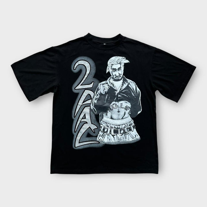Camiseta gráfica vintage Tupac - XL