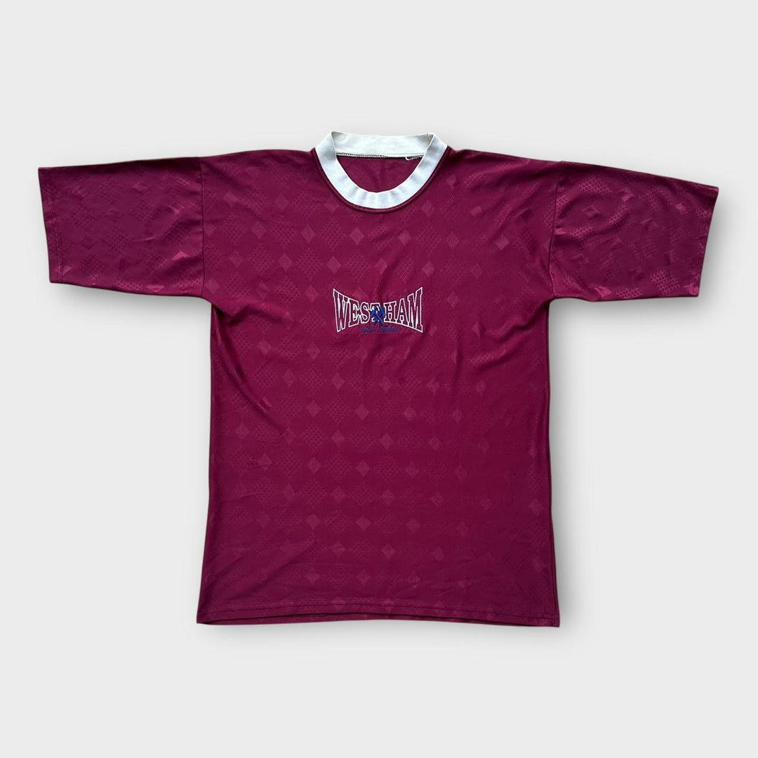 Camiseta de fútbol vintage del West Ham - grande