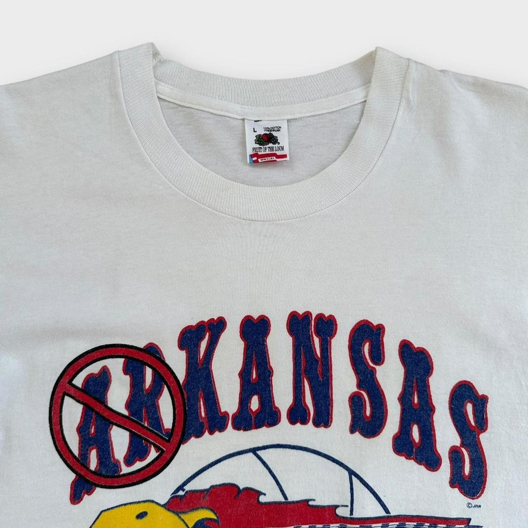 Camiseta gráfica de baloncesto vintage de Kansas - grande