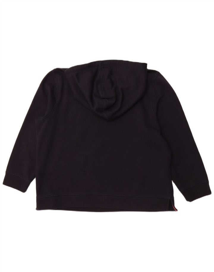 TOMMY HILFIGER Jersey con capucha gráfico para mujer UK 22 3XL Algodón azul marino