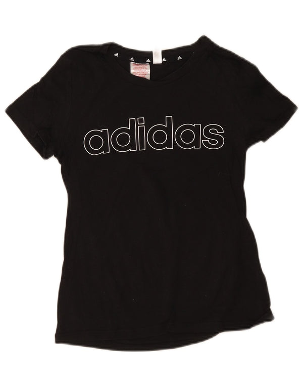Adidas Camiseta gráfica para niña 11-12 años Negro Algodón