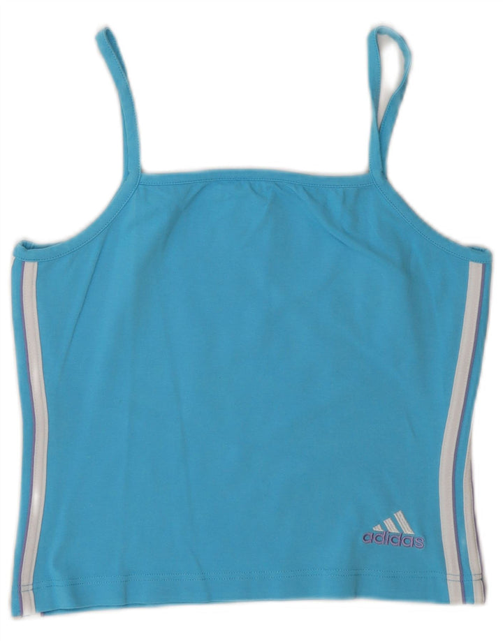 Adidas Mujer Crop Cami Top UK 12 Azul Medio