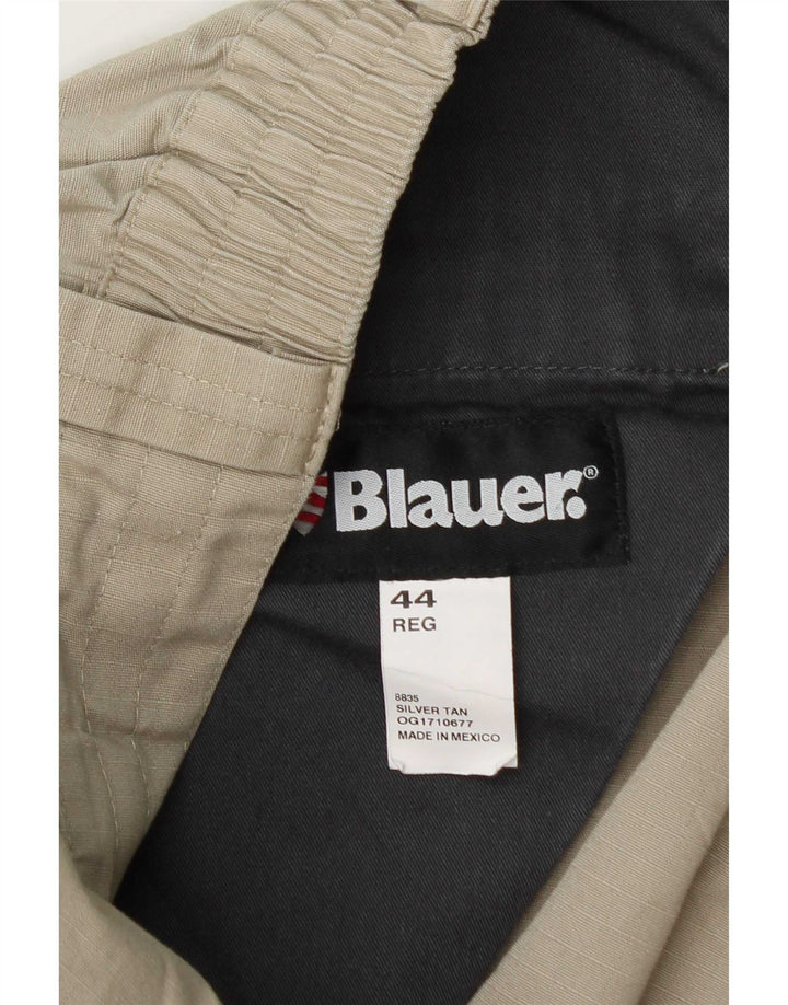 Pantalón Cargo Recto Blauer Hombre W44 L28 Poliéster Verde